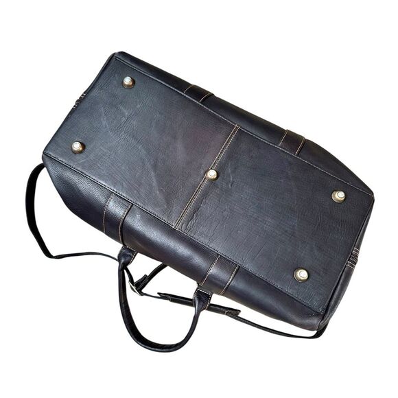 Links & Kings Leather Club Duffel Bag Brown Cafe - Picture 13 of 16